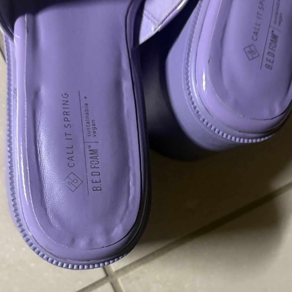 Call It Spring Lavender Mules - Picture 3 of 5